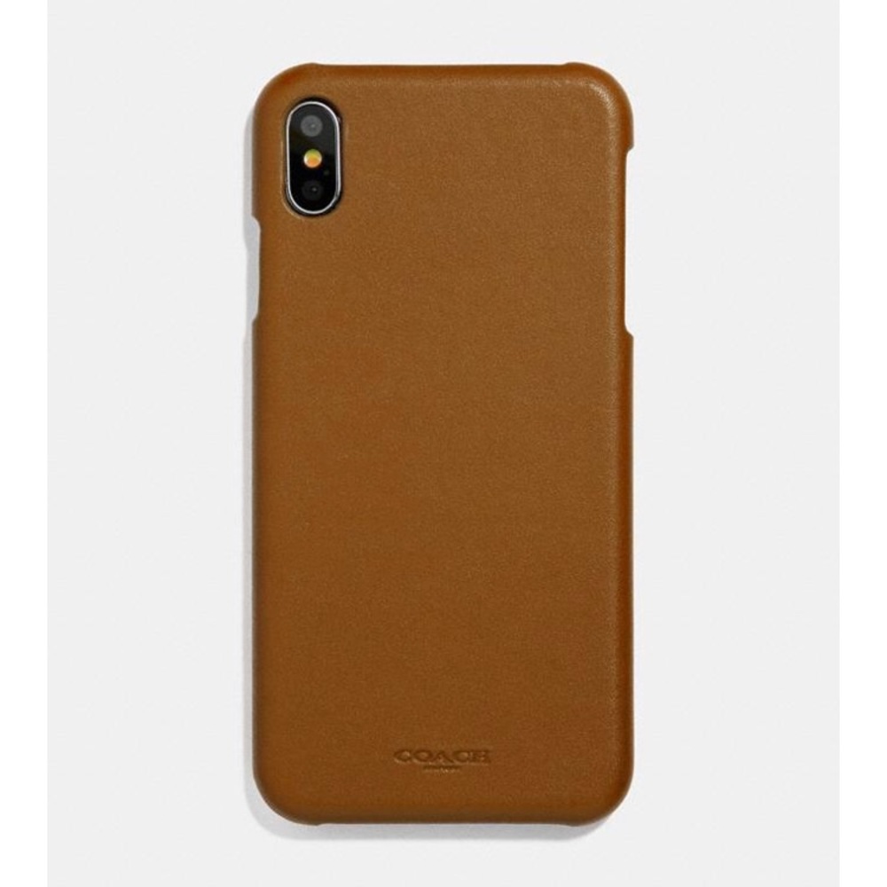Coach Leather, Saddle XS Max iPhone case! ✨